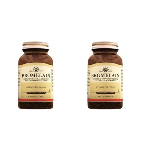 Solgar Bromelain 150 mg 60 Kapsul - 2 Adet