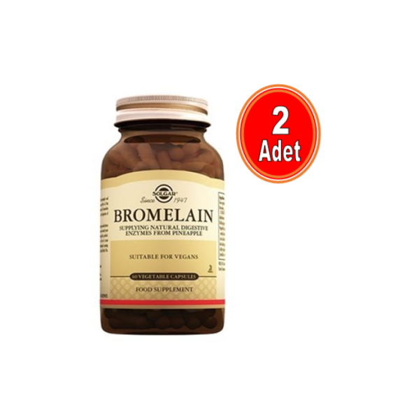 Solgar Bromelain 150 mg 60 Kapsul - 2 Adet - Resim 3