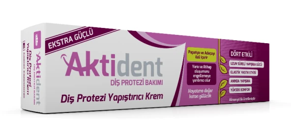 Aktident 40 gr Diş Protezi Yapıştırıcı Krem