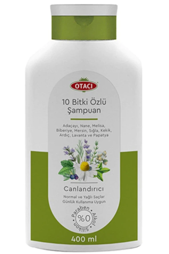 Otacı Doğal ve Katkısız 10 Bitki Özlü Canlandırıcı Şampuan 400 Ml