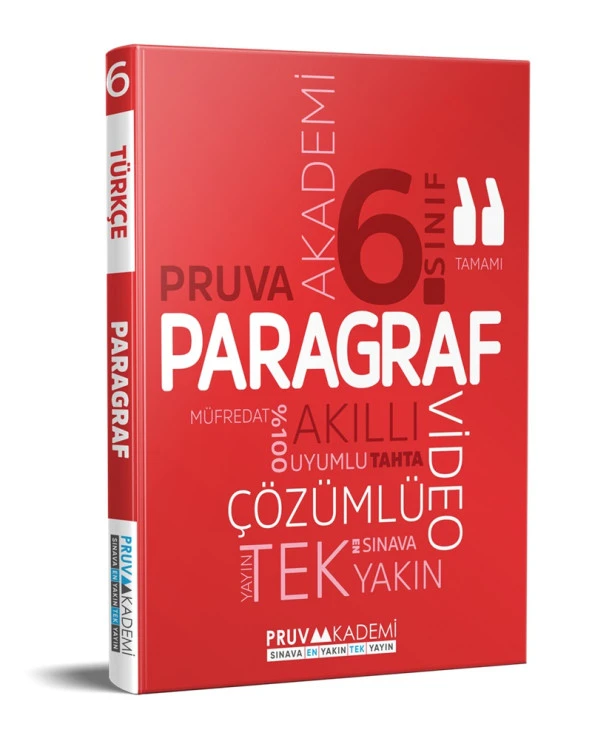Pruva Akademi 6. Sınıf Akıllı Paragraf Soru Bankası 2023
