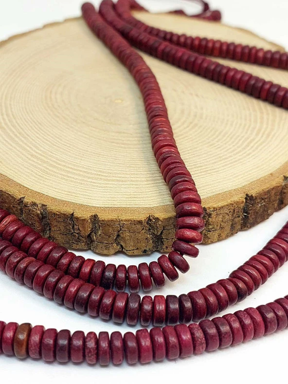 Ud Ağacı Ahşap Dizi Rondela Kesim 7.5*2.5mm (45300) - 3