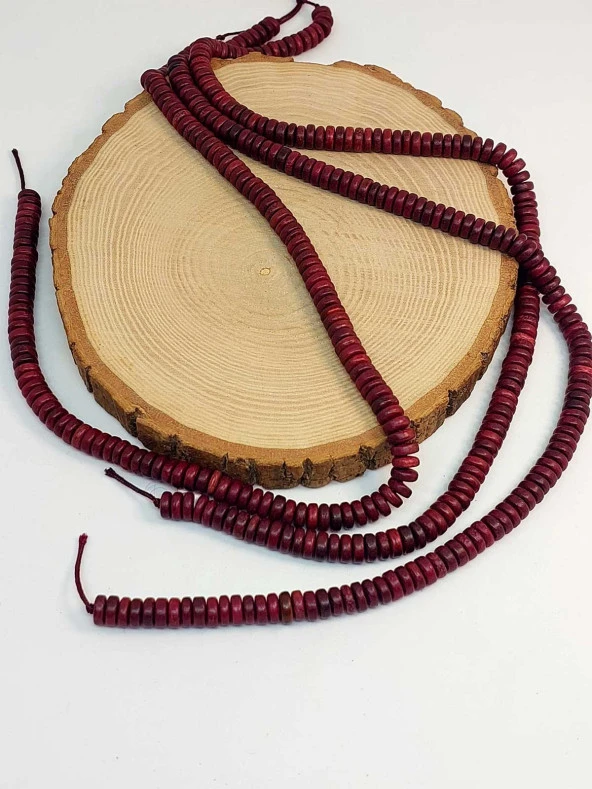 Ud Ağacı Ahşap Dizi Rondela Kesim 7.5*2.5mm (45300) - 4