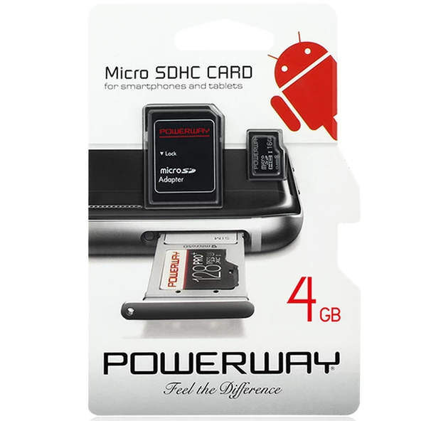 Powerway PWR-4 Micro 4GB Micro SD Hafıza Kartı