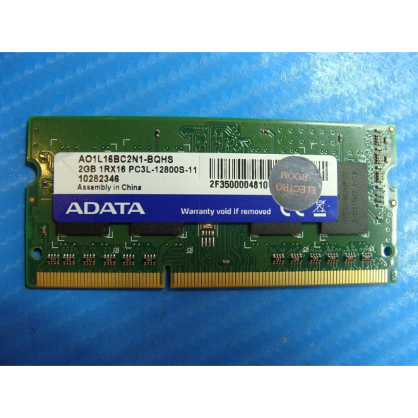 AO1L16BC2N1-BQ6S ADATA 2GB DDR3L-1600MHz PC3L-12800 CL11 204-Pin 1.35V NOTEBOOK RAM BELLEK
