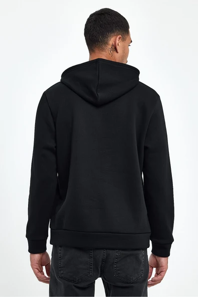 Süperlife Erkek Kapşonlu Rahat Kalıp İçi Polarlı 3 iplik Californıa Baskılı SweatShırt spr24sw11 - 6