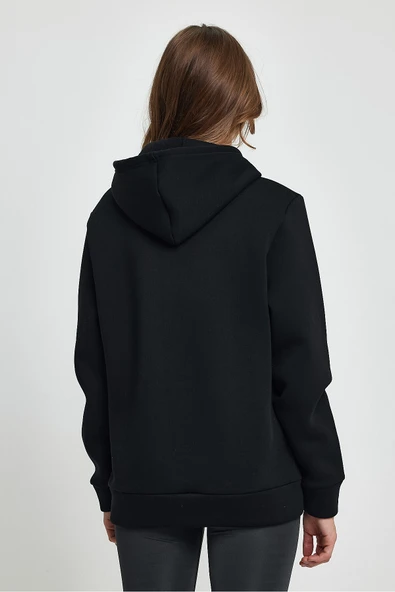 Kadın Kapşonlu Rahat Kalıp İçi Polarlı 3 iplik Tokyo Baskılı Swetashırt Spr24swk12 - 6