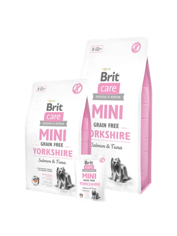 Brit Care Mini Irk Köpekler İçin Yorkshire Somon Balıklı Tahılsız Mama 2kg