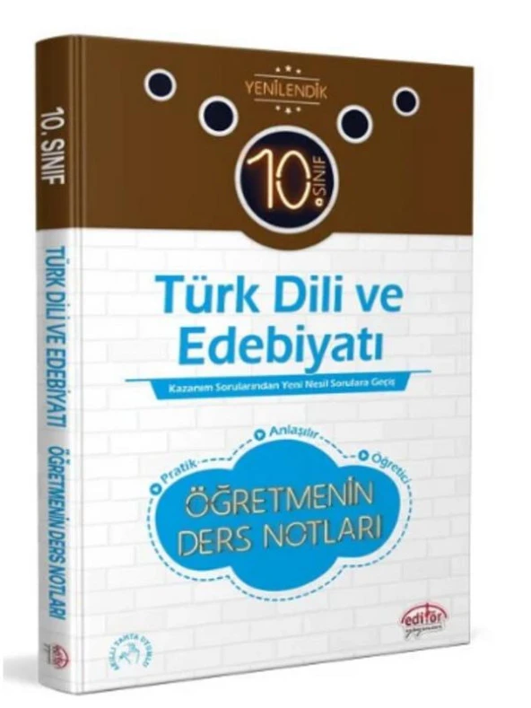 Editör Yayınları 10. Sınıf Türk Dili ve Edebiyatı Öğretmenin Ders Notları