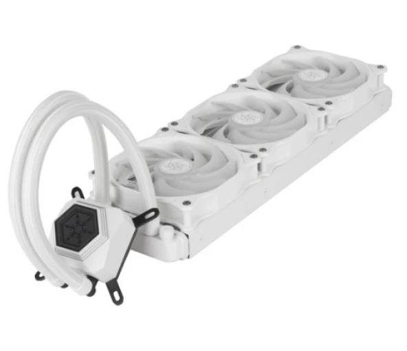SilverStone SST-PF360W-ARGB-V2 ARGB Intel-AMD Uyumlu,360mm Radyatörlü, Sıvı İşlemci Soğutucu Beyaz - 2