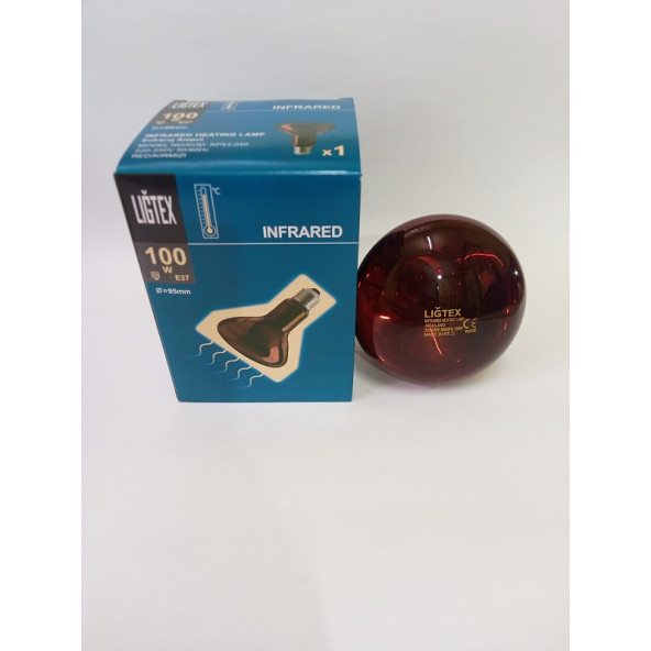 Lığtex Infrared Lamba Isıtıcı Kırmızı Lamba 100 W - 2