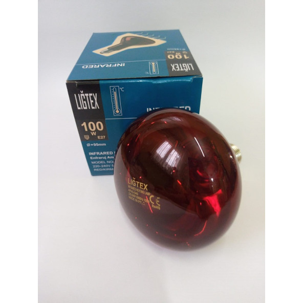 Lığtex Infrared Lamba Isıtıcı Kırmızı Lamba 100 W - 3