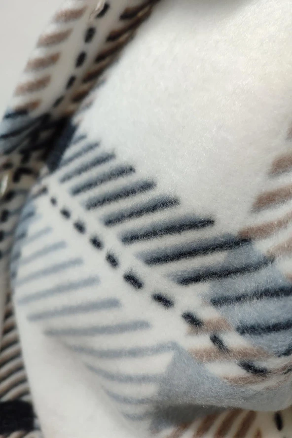 Erkek Kışlık %100 Polar Desenli Erkek Polar Oduncu Gömlek Unisex Gömlek - 4