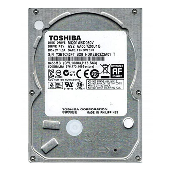 Toshiba 2.5" 500 GB MQ01ABD050V SATA 2.0 5400 RPM Notebook Hdd YENİLENMİŞ ÜRÜN