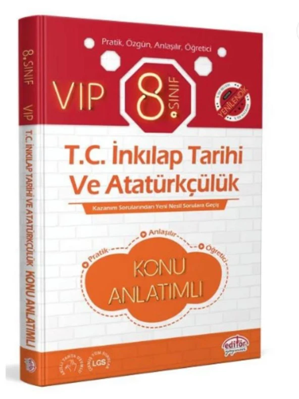 8. Sınıf VIP TC İnkılap Tarihi ve Atatürkçülük Konu Anlatımlı