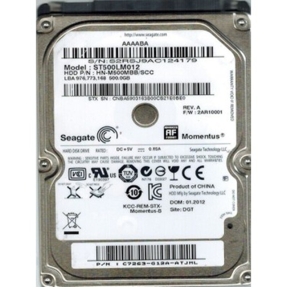 Samsung Spinpoint M8 500 GB ST500LM012 Notebook Hard Disk