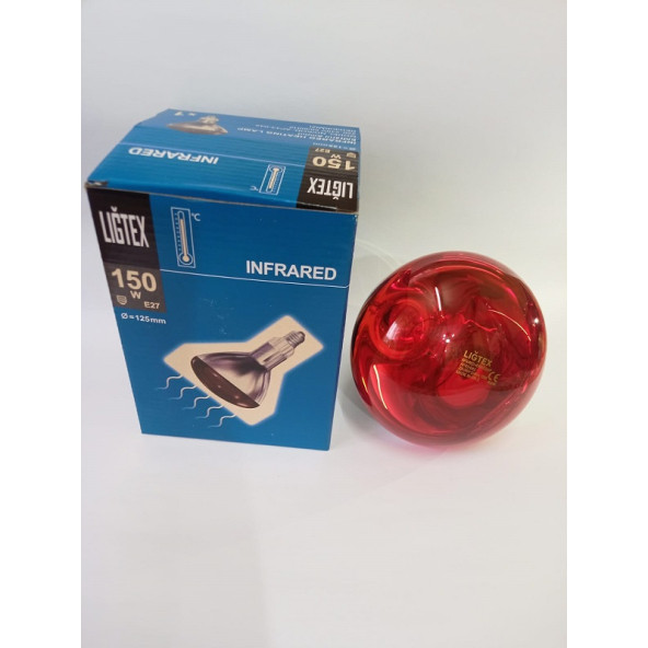 Ligtex İnfrared Isıtıcı Lamba 150 Watt Kümes Isıtıcı Ampül - 3