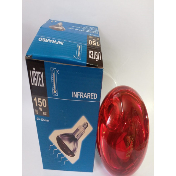 Ligtex İnfrared Isıtıcı Lamba 150 Watt Kümes Isıtıcı Ampül - 4