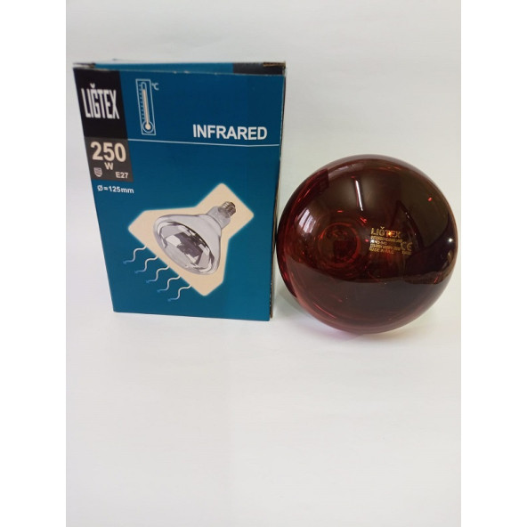 Ligtex İnfrared Isıtıcı Lamba 250 Watt Kümes Isıtıcı Ampül - 3