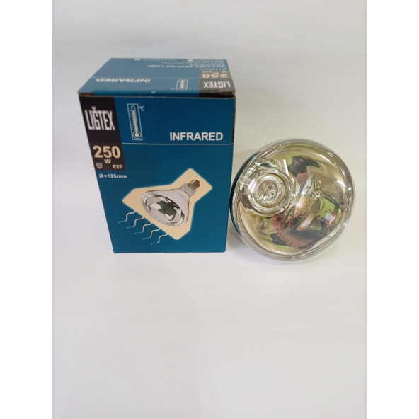 Ligtex İnfrared Şeffaf Isıtıcı Lamba 250 Watt Kümes Isıtıcı Ampül - 3