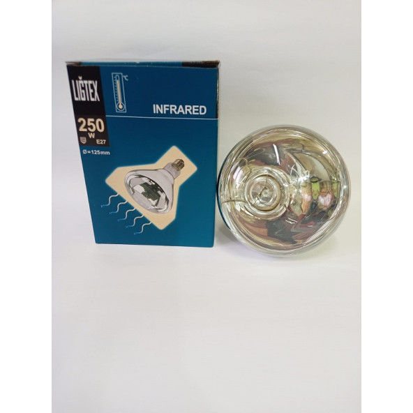 Ligtex İnfrared Şeffaf Isıtıcı Lamba 250 Watt Kümes Isıtıcı Ampül - 4