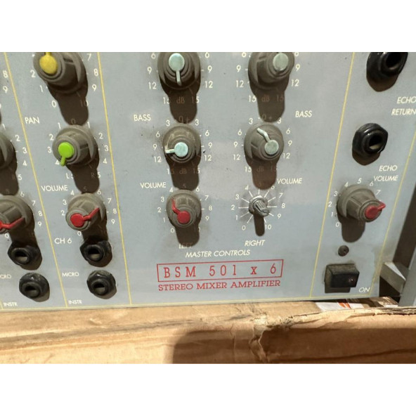 BSM 501 x 6 stereo mixer AMPLIFIER - 2