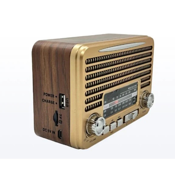 Everton RT-641 Bluetooth, Nostalji , FM/AM/SW 3 Band Radyo ,usb, sd ,Aux mp3 player