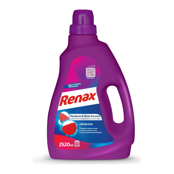 Renax Sıvı Çamaşır Deterjanı Renkliler 2520 Ml