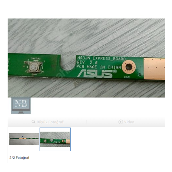 Asus N53 N53S N53SV N53JN POWER TETİK BUTONU - 2