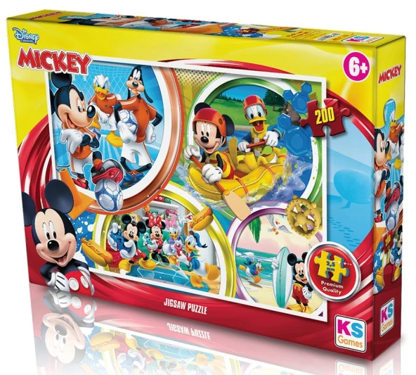 KS Puzzle 200 Parça Mickey Mouse