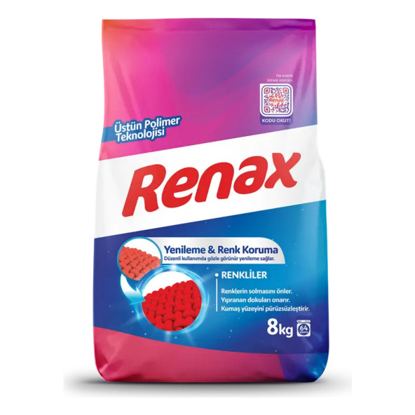 Renax Matik Renkliler İçin Toz Çamaşır Deterjanı 16 Kg - 2