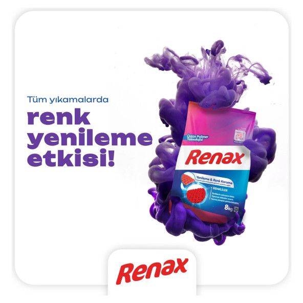 Renax Matik Renkliler İçin Toz Çamaşır Deterjanı 16 Kg - 7