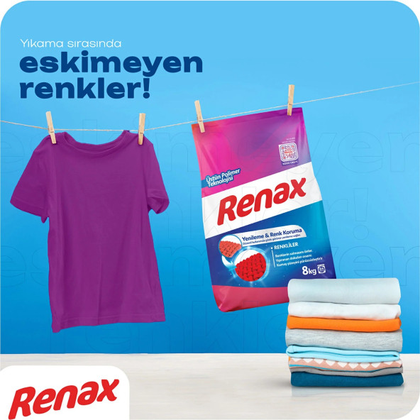 Renax Matik Renkliler İçin Toz Çamaşır Deterjanı 16 Kg - 8