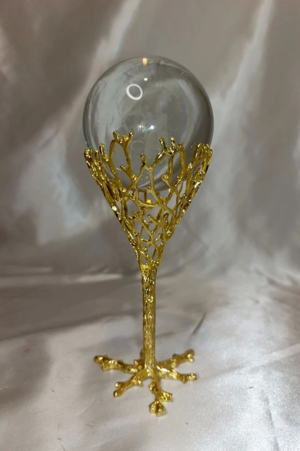 kristal Cam Küre Gold Kaidede I Love You - Resim 5