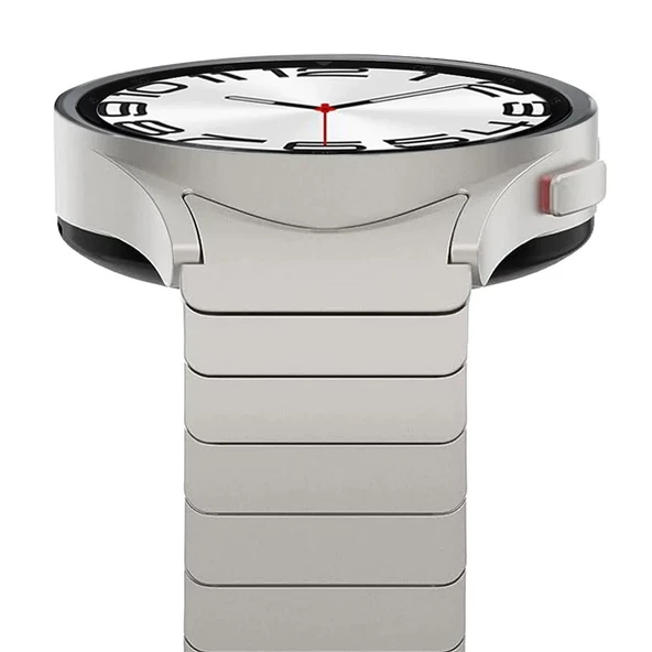 Samsung Galaxy Watch 4 5 6 7 FE 40 44 Classic 42 43 46 47 mm Kordon Baklalı Metal Kordon - Resim 2