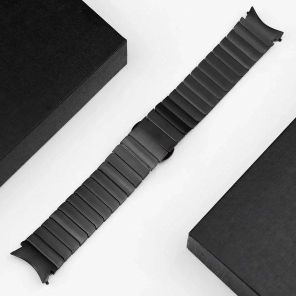 Samsung Galaxy Watch 4 5 6 7 FE 40 44 Classic 42 43 46 47 mm Kordon Baklalı Metal Kordon - Resim 9