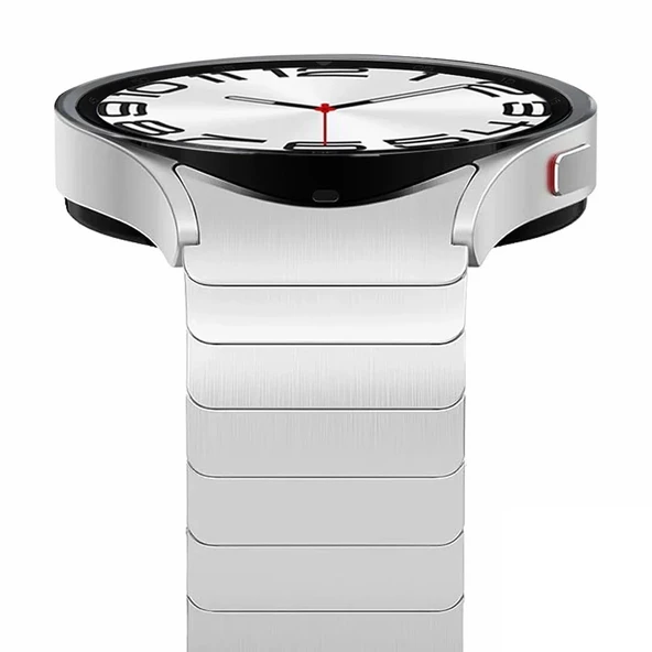 Samsung Galaxy Watch 4 5 6 7 FE 40 44 Classic 42 43 46 47 mm Kordon Baklalı Metal Kordon ürün görseli 1