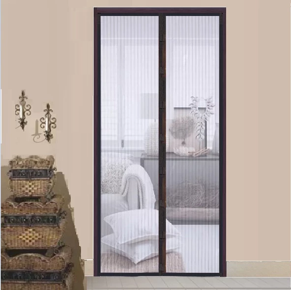 Siyah Mıknatıslı Kapı Sinekliği Tülü ( 105 x 210 cm) - 4