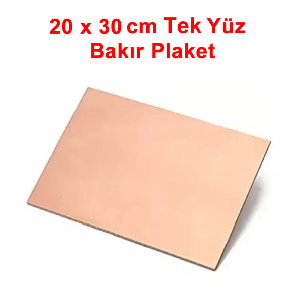 20x30cm Tek Yüz Bakır Plaket Pcb  Elektronik Baskı Devre Prototip Test Deney Deneme Kartı FR4 Kaliteli Pcb Levha - 2