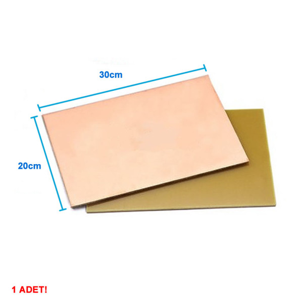 20x30cm Tek Yüz Bakır Plaket Pcb  Elektronik Baskı Devre Prototip Test Deney Deneme Kartı FR4 Kaliteli Pcb Levha - 8