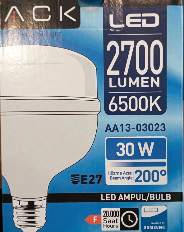 ACK LED Torch Ampul