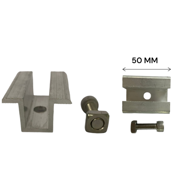 Solar Panel Orta Panel Tutucu (Clamp) 50MM - 24 ADET PAKET