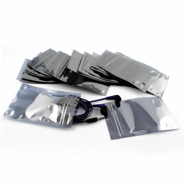 Kilitli Antistatik Poşet 10x15cm 100 Adet  Şeffaf Su Toz Geçirmez Koruyucu Esd Metalize Torba Çanta - 4