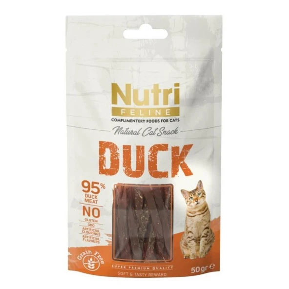 Nutri Feline Duck Ördek Etli Tahılsız Kedi Ödülü 50 Gr