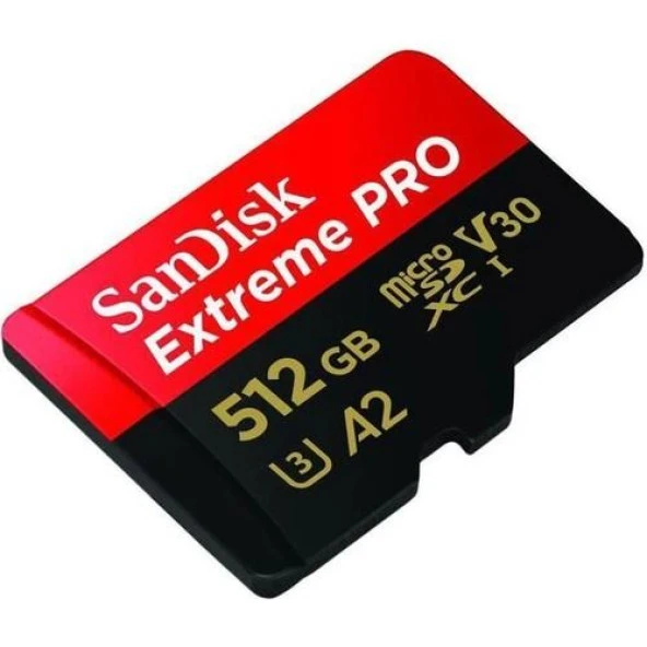 Sandisk Extreme Pro 512GB 200/140MB/S Microsd V30 Hafıza Kartı SDSQXCD-512G - Resim 2