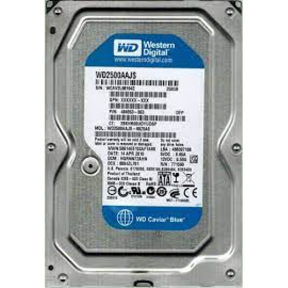 Western Digital 250 GB WD2500AAJS 3.5'' 7200RPM HDD MASAÜSTÜ VE KAYIT CİHAZI İÇİN YENİLENMİŞ ÜRÜN