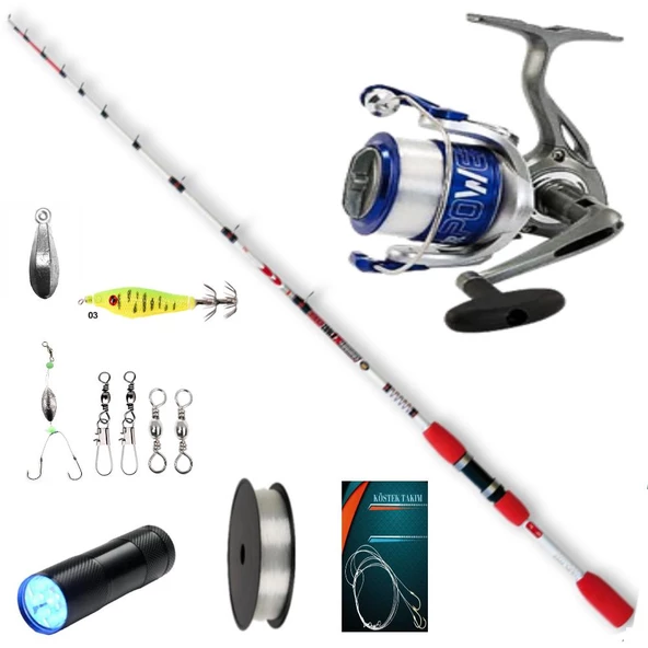 LİNEAEFFE SQUIDDY 150 GR - VİGOR POWER 6000 TEKNE OLTA SET