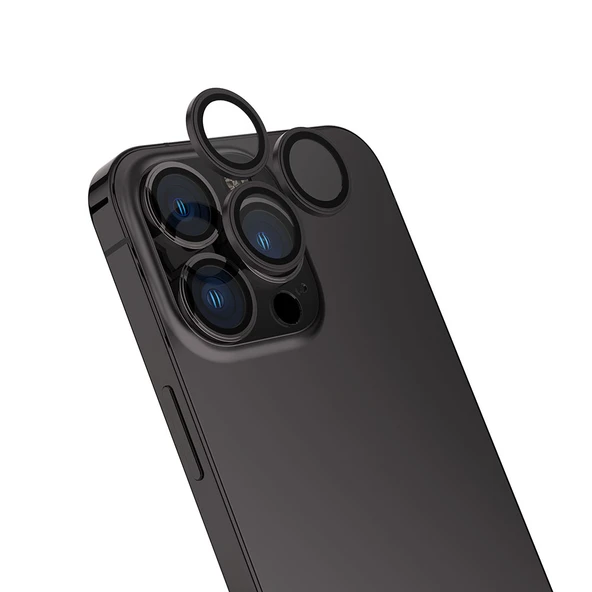 Zore Apple ile uyumlu iPhone 15 Pro CL-13 Kamera Lens Koruyucu - 4