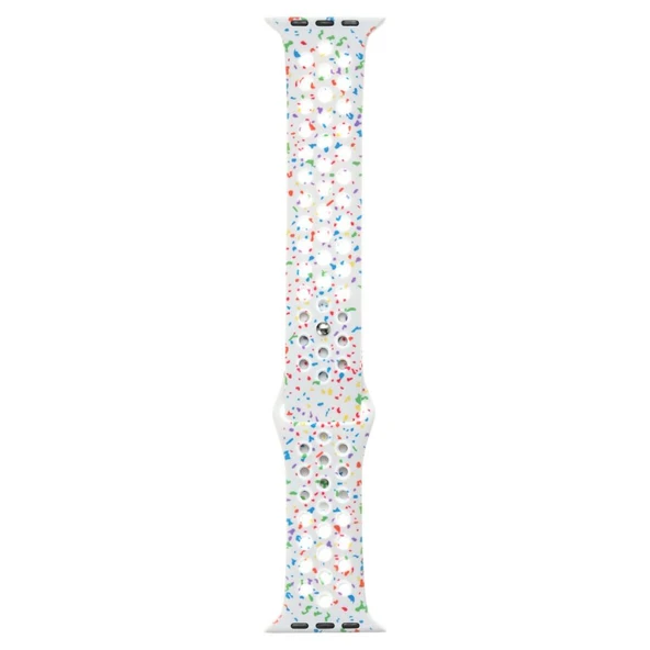 Zore Apple ile uyumlu Watch 7 41mm Kordon Yeni Seri 2023 KRD-02 Silikon Strap Kayış - 8