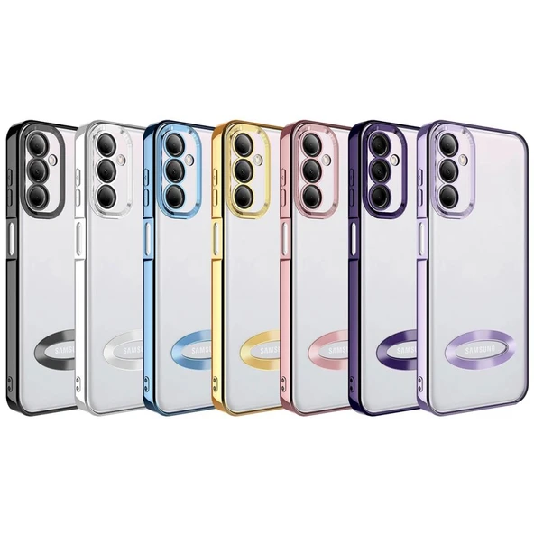 Zore Galaxy ile uyumlu M14 Kılıf Kamera Korumalı Logo Gösteren Omega Kapak - 2
